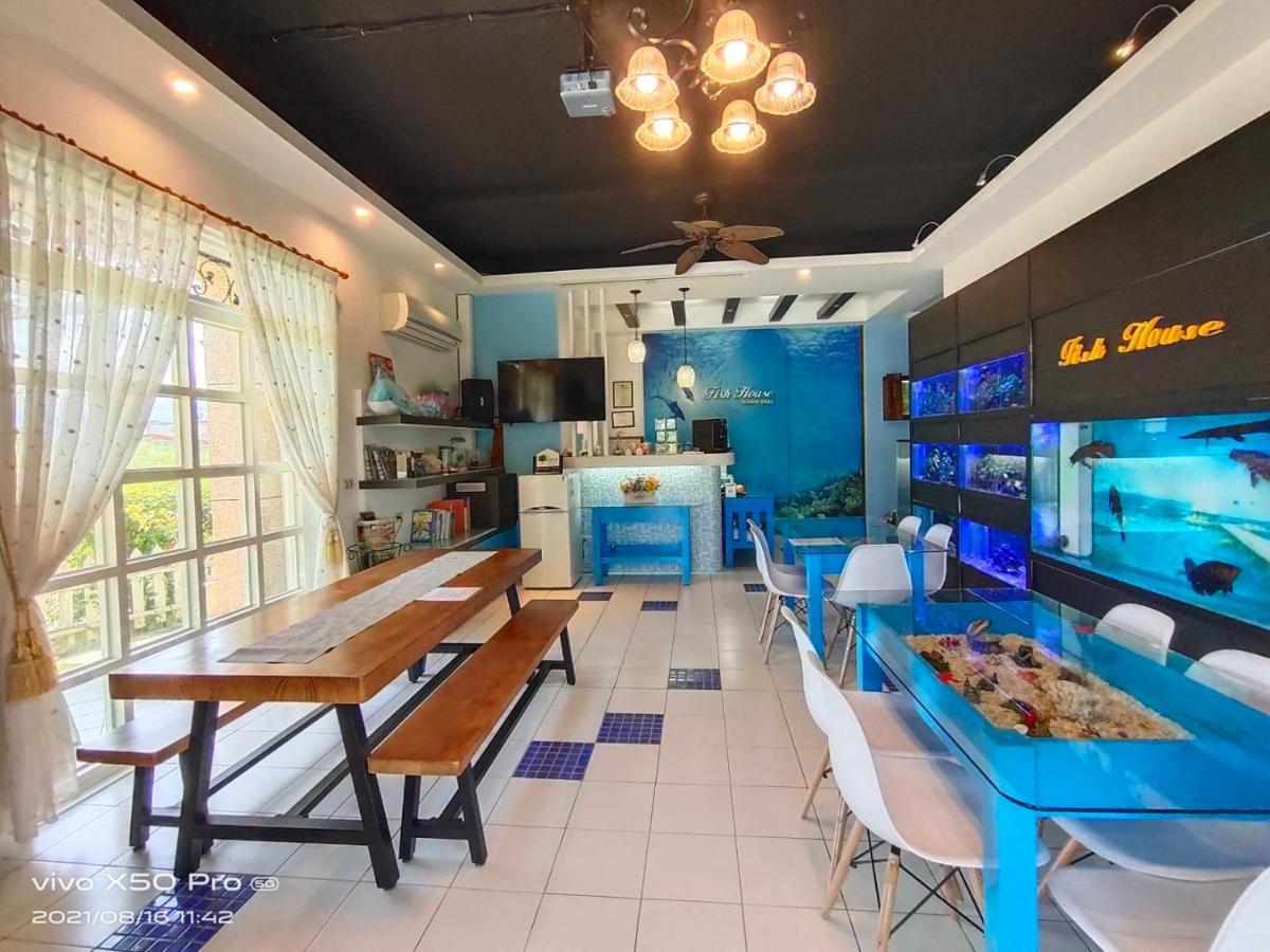 Апартаменты Fish House 宜蘭獨棟別墅 戲水池 生態diy 安農溪自行車 Дуншань Экстерьер фото